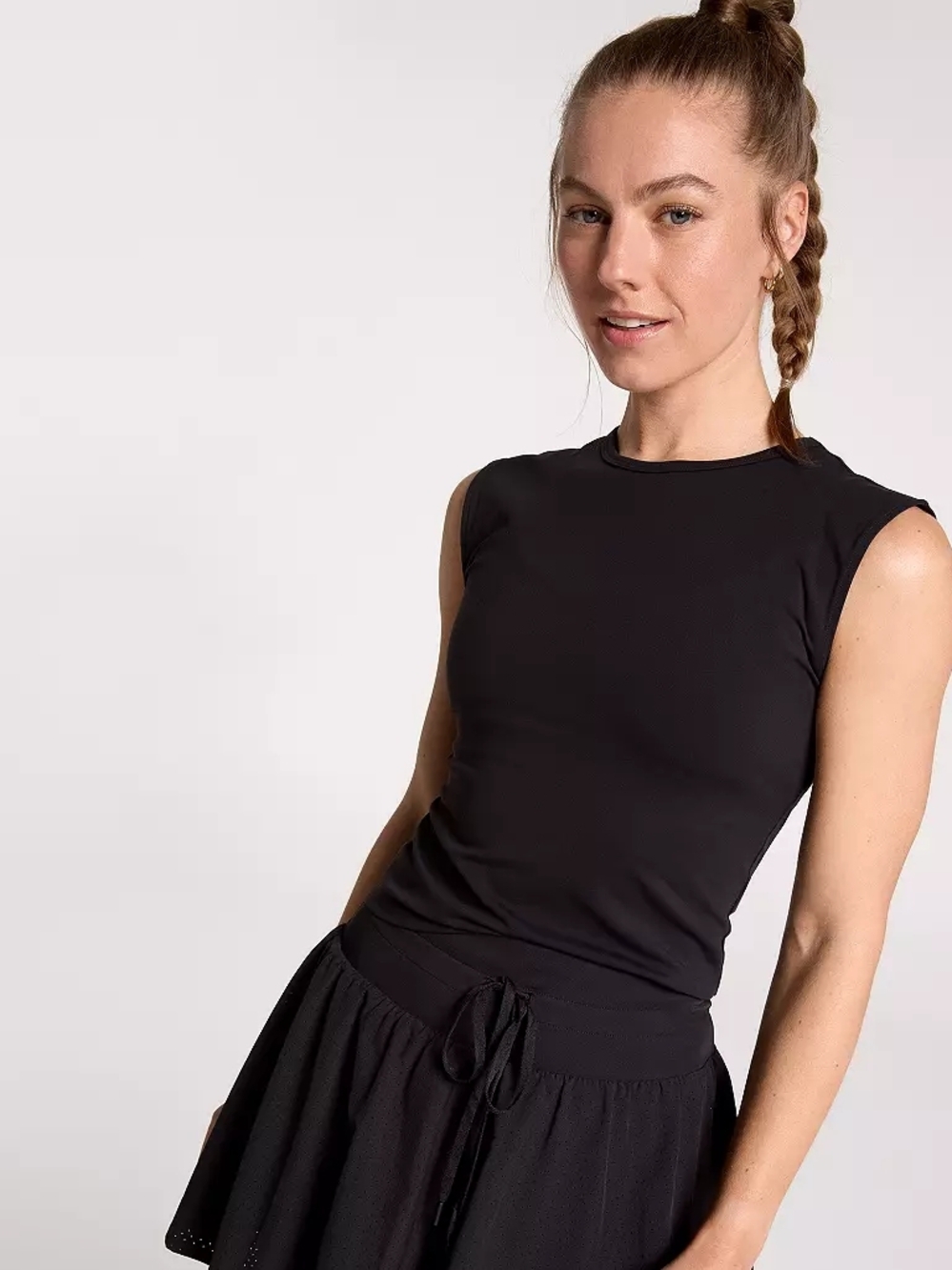 Calia Womwns Black Open Back Inspire Tank Top Size 2X